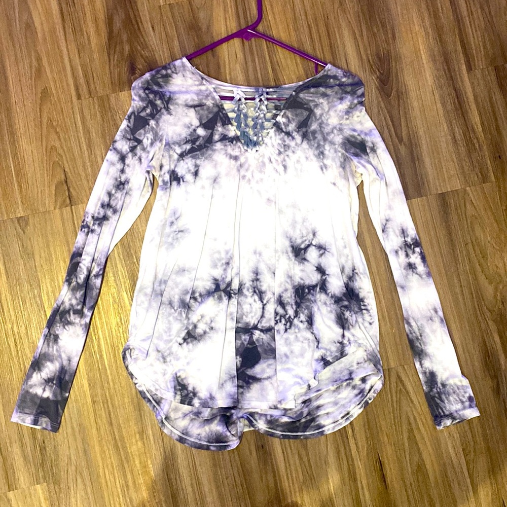 Tie dye long sleeve top